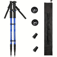 2pcs Adjustable Aluminum Alloy Trekking Poles 23.62 Inches - 59.6 Inches Adjustable at Will, Suitable for Hiking, Rock Climbing And Outdoor Adventure - Perfect Labor Day Equipment for Hiking Enthusiasts