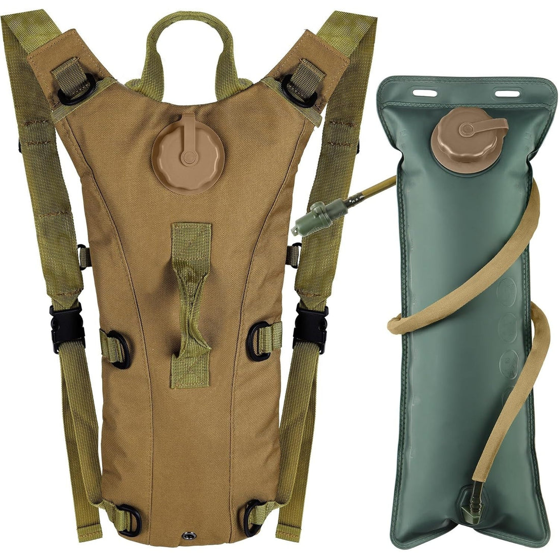 Backpacks for Men And Women Designed for Outdoor Activities, Tactical Hydration Packs, 3-Liter Water Bladders, Water Bag Backpacks, Lightweight And Adjustable Water Storage Solutions, Suitable for Running, Hiking, Cycling, Rock Climbing, Camping