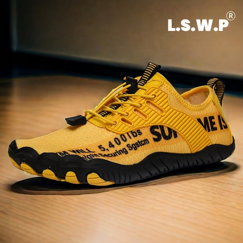 Men's Wading Shoes, Anti-Slip, Breathable Knit Mesh Indoor Yoga Shoes, Wide Toe Box