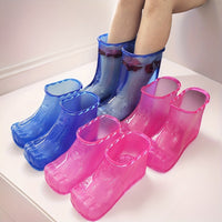 Portable Foot Soak Bath Basin for Pedicure and Heat Relax - Blood Circulation Enhancement, Unscented, Non-Electric, No Battery Required