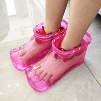 Portable Foot Soak Bath Basin for Pedicure and Heat Relax - Blood Circulation Enhancement, Unscented, Non-Electric, No Battery Required
