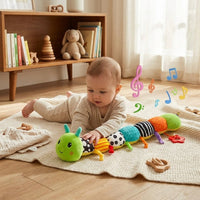Baby Sensory Plush Musical Caterpillar Toy – Soft and Colorful | Engaging Sounds | Supports Developmental Skills | Ideal for Infants