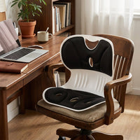Back Support Cushion for Office Chair – Memory Foam | Lumbar Support Cushion | Desk Chair Back Support | Contoured Orthopedic Alignment Cushion