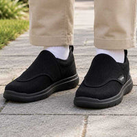 Chaussures orthopédiques homme senior à scratch