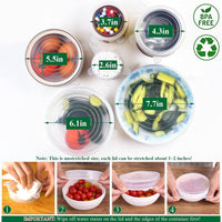 Vodlans™ Reusable Silicone Lids — 6 PCS Stretch Bowl & Pot Covers