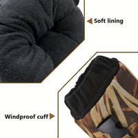 AYAMAYA Tactical Hand Warmer Pouch - Camo Hunting Hand Warmer with Adjustable Waist/Shoulder Strap, 600D Oxford & PVC Coating, Portable -Free Warmth for Outdoor Survival, Hiking, Camping, Hunting (Fits Waist Up to 51.96")