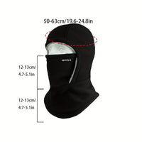 DEFATU·S 1pc Winter Warm One-Piece Hood, Scarf Face Mask Ear Protection, Thick Material, Style Fit Face, Windproof, Suitable for Winter Cycling, Running, Skiing, Fishing, Outdoor Sports And Work, Suitable for Men And Women, Without Battery