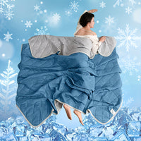 1pc Cool-Sense Summer Quilt | Soft, Ultrasonic Embossed, Non-fading, All-Season, Machine Washable, Suitable for Bedroom, Living Room, Guest Room Use