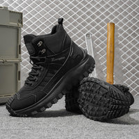 Autumn New High-Top Large Size Sports Hiking Shoes, Comfortable Thick Sole Lightweight Casual Walking Shoes, Suitable for All Seasons Daily Outdoor Sports, Walking And Travel, Hiking, Camping Gear