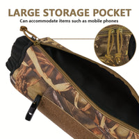 AYAMAYA Tactical Hand Warmer Pouch - Camo Hunting Hand Warmer with Adjustable Waist/Shoulder Strap, 600D Oxford & PVC Coating, Portable -Free Warmth for Outdoor Survival, Hiking, Camping, Hunting (Fits Waist Up to 51.96")