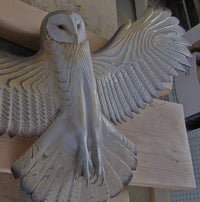 Wood Wall Decoration – Owl “Majestic”