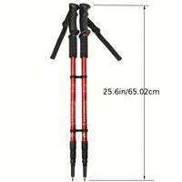 2pcs Adjustable Aluminum Alloy Trekking Poles 23.62 Inches - 59.6 Inches Adjustable at Will, Suitable for Hiking, Rock Climbing And Outdoor Adventure - Perfect Labor Day Equipment for Hiking Enthusiasts