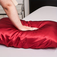 1pc Luxury Satin Pillowcase- Elegant Red, Pink, Green, Purple, Yellow, Teal, Golden, Brown, Orange, Navy, Burgundy