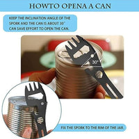 New 10-In-1 Multifunctional Outdoor Camping Survival Spork Kitchen Multifunctional Wrench Bottle Opener Spoon