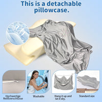 1pc Satin Neck Pillow Cover, Butterfly-shaped Original Pillow Cover, Summer Cool Pillow Cover, 60*40 Pillow Cover, Suitable for Women as a Cooling Pillow Cover, with Zipper Design/visible, Suitable as Easter Gifts