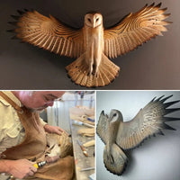 Wood Wall Decoration – Owl “Majestic”
