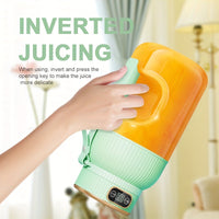 Fruit Juicer, Portable Multifunctional Drink Cup, Upgraded 10-Blade Large Capacity Portable Juicer, Multifunctional Juicer Blender Suitable for Vegetables, Fruits, And Smoothies, Rechargeable Juicer, Suitable for Sports, Travel