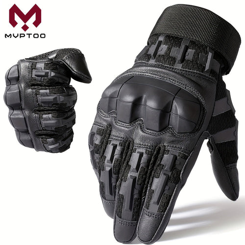 Men'S Hard Shell Protective Gloves, Touch Screen Tactical Gloves, Suitable for Outdoor Sports, Climbing, Hiking, Men And Women, Summer Winter
