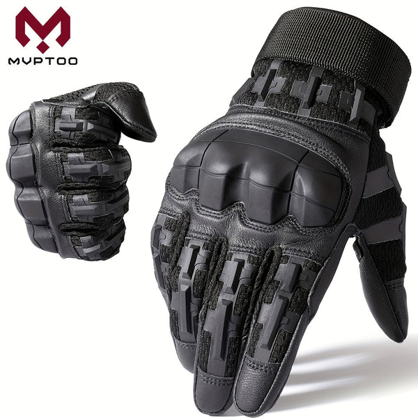 Men'S Hard Shell Protective Gloves, Touch Screen Tactical Gloves, Suitable for Outdoor Sports, Climbing, Hiking, Men And Women, Summer Winter