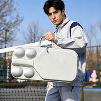 EVA Hard Shell Drop-Proof Pickleball Racket and Ball Storage Bag, 4-Ball Capacity + Racket Compartment, Complete Set, 1pc Molded Design, Ready to Carry