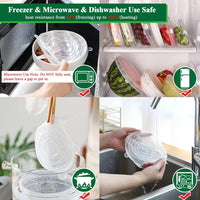 Vodlans™ Reusable Silicone Lids — 6 PCS Stretch Bowl & Pot Covers