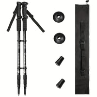 2pcs Adjustable Aluminum Alloy Trekking Poles 23.62 Inches - 59.6 Inches Adjustable at Will, Suitable for Hiking, Rock Climbing And Outdoor Adventure - Perfect Labor Day Equipment for Hiking Enthusiasts
