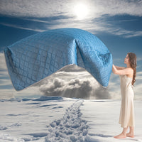 1pc Cool-Sense Summer Quilt | Soft, Ultrasonic Embossed, Non-fading, All-Season, Machine Washable, Suitable for Bedroom, Living Room, Guest Room Use
