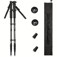 2pcs Adjustable Aluminum Alloy Trekking Poles 23.62 Inches - 59.6 Inches Adjustable at Will, Suitable for Hiking, Rock Climbing And Outdoor Adventure - Perfect Labor Day Equipment for Hiking Enthusiasts
