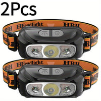 2pcs High Lumens LED Headlamp Super Bright Headlight Ootdoor Head Lamp Head Flashlight for Camping Hiking Cycling Hunting