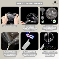 5+5 GRATIS | PartyGlow – Erleuchte jede Party mit warmem, wiederverwendbarem LED-Luftballon-Strahlerlicht