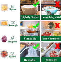 Vodlans™ Reusable Silicone Lids — 6 PCS Stretch Bowl & Pot Covers