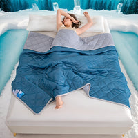 1pc Cool-Sense Summer Quilt | Soft, Ultrasonic Embossed, Non-fading, All-Season, Machine Washable, Suitable for Bedroom, Living Room, Guest Room Use