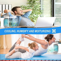 Portable Mini Air Cooler Fan | 3 Speed USB Personal Cooler| Timer & Spray Modes