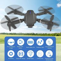 E88 Pro Max 4K Foldable Drone | FPV Live Video | Altitude Hold | One-Key Takeoff & Landing | RC Drone for Kids & Adults