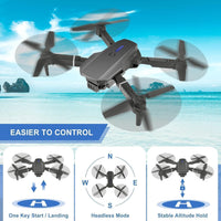 E88 Pro Max 4K Foldable Drone | FPV Live Video | Altitude Hold | One-Key Takeoff & Landing | RC Drone for Kids & Adults