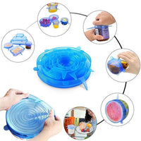Vodlans™ Reusable Silicone Lids — 6 PCS Stretch Bowl & Pot Covers
