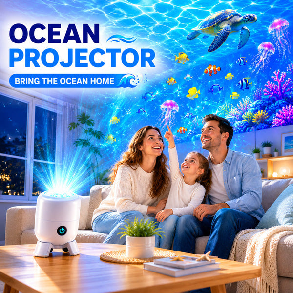 🌊 Timbe™ Dynamic Rotating LED Projector Light