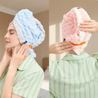 1pc Women'S Extra Large Quick-Dry Hair Towel - Super Absorbent Microfiber Turban with Wide Brim, 50x70cm (19.69x27.56in) for Curly, Wavy, Straight Hair - Thick & Soft for Home, Travel, Christmas Gift, Hair Towel For Women, Hair Towel For Men