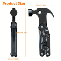 14-In-1 Hammer Multitool Pliers Bottle Opener Screwdrivers, Camping Survival Gear, Cool Gadgets for Hiking Outdoor, Anniversary Birthday Gifts Christmas Stocking Stuffers for Men Boys
