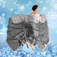 1pc Cool-Sense Summer Quilt | Soft, Ultrasonic Embossed, Non-fading, All-Season, Machine Washable, Suitable for Bedroom, Living Room, Guest Room Use