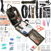 Versatile Outdoor Emergency Kit]Compatible with MOLLE System, This Survival First Aid Set Is a Must-Have for Camping, Hunting, Hiking, And Fishing. A Universal Emergency Gear Suitable for Both Men And Women, It Makes a Practical Gift Option