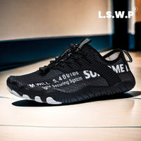 Men's Wading Shoes, Anti-Slip, Breathable Knit Mesh Indoor Yoga Shoes, Wide Toe Box