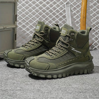 Autumn New High-Top Large Size Sports Hiking Shoes, Comfortable Thick Sole Lightweight Casual Walking Shoes, Suitable for All Seasons Daily Outdoor Sports, Walking And Travel, Hiking, Camping Gear