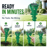 🔥Hot Sale 50% OFF☘️Vodlans™ Solar Powered Waterproof Screw Mole Repellent