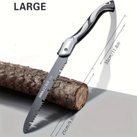 AIRAJ Industrial-Grade Folding Saw, a Manual Cutting Tool with a Non-Slip Durable Handle, Suitable for Outdoor Use, Available in Three Specifications, No Batteries Required