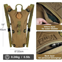 Backpacks for Men And Women Designed for Outdoor Activities, Tactical Hydration Packs, 3-Liter Water Bladders, Water Bag Backpacks, Lightweight And Adjustable Water Storage Solutions, Suitable for Running, Hiking, Cycling, Rock Climbing, Camping