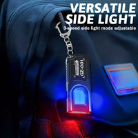1pc Compact USB Rechargeable Hands-Free Flashlight, Small Keychain Light, Clip-On Headlamp, 5 Lighting Modes Versatile Emergency Lantern, Hanging Light for Tents, Ideal for Travel, Camping, And Fishing