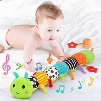 Baby Sensory Plush Musical Caterpillar Toy – Soft and Colorful | Engaging Sounds | Supports Developmental Skills | Ideal for Infants