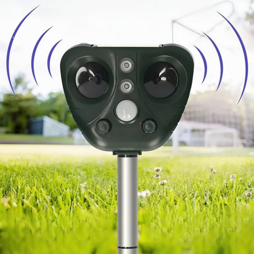 Repelente Ultrasónico Solar Para Aves Jardín