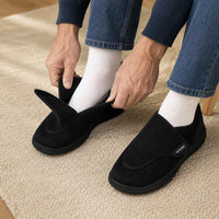 Chaussures orthopédiques homme senior à scratch